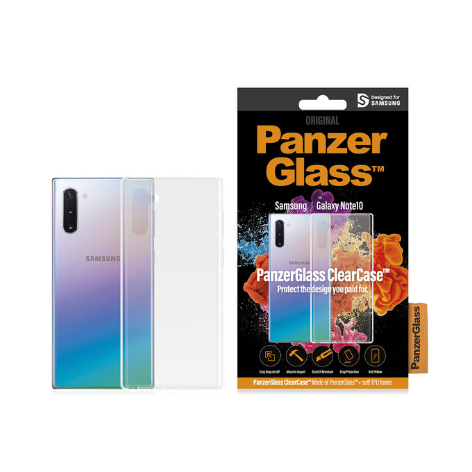 PanzerGlass - Caz ClearCase pentru Samsung Galaxy Note 10, transparent