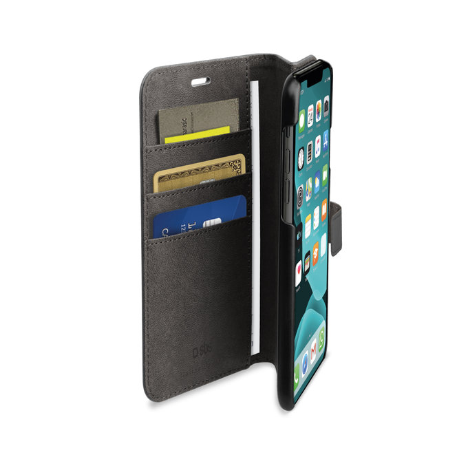 SBS - Caz Wallet Stand pentru iPhone 11 Pro, negru
