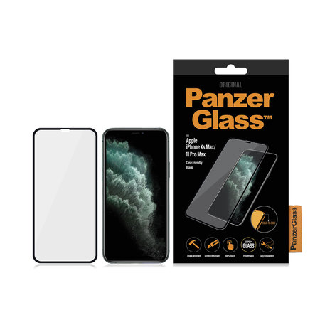 PanzerGlass - Geam Securizat Case Friendly pentru iPhone XS Max & 11 Pro Max, negru
