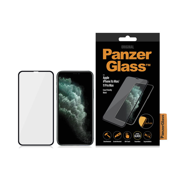 PanzerGlass - Geam Securizat Case Friendly pentru iPhone XS Max & 11 Pro Max, negru