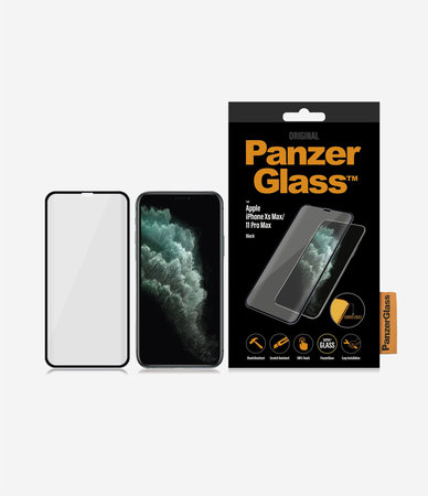 PanzerGlass - Geam Securizat Standard Fit pentru iPhone XS Max ?i 11 Pro Max, black