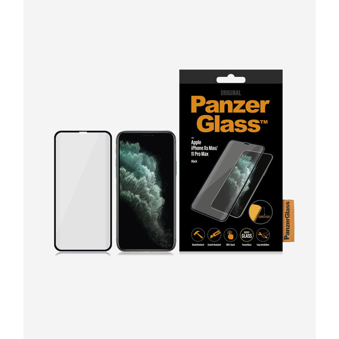 PanzerGlass - Geam Securizat Standard Fit pentru iPhone XS Max ?i 11 Pro Max, black