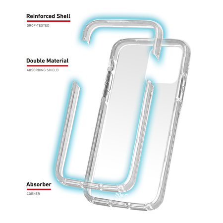 SBS - Caz Antishock pentru iPhone 11 Pro, transparent