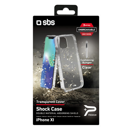 SBS - Caz Antishock pentru iPhone 11 Pro, transparent