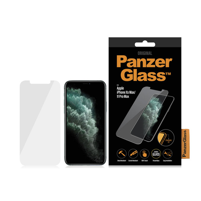 PanzerGlass - Geam Securizat Standard Fit pentru iPhone XS Max & 11 Pro Max, transparent