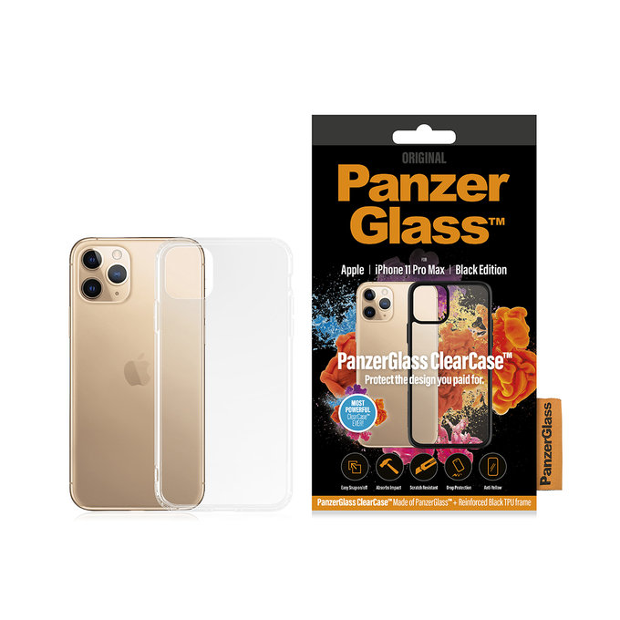 PanzerGlass - Caz ClearCase pentru iPhone 11 Pro Max, black