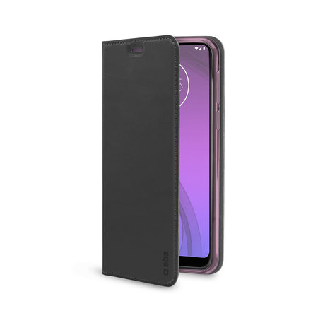 SBS - Caz Book pentru Motorola One Macro, negru
