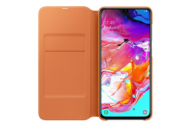 Samsung - Portofel Husă pentru Samsung Galaxy A70, albă