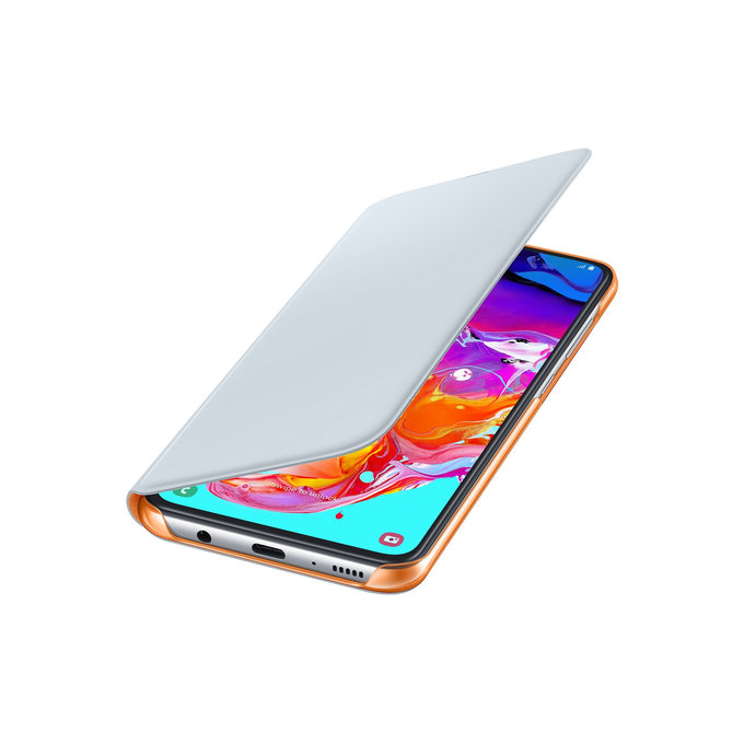 Samsung - Portofel Husă pentru Samsung Galaxy A70, albă