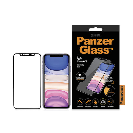 PanzerGlass - Geam Securizat Case Friendly CamSlider pentru iPhone XR ?i 11, black