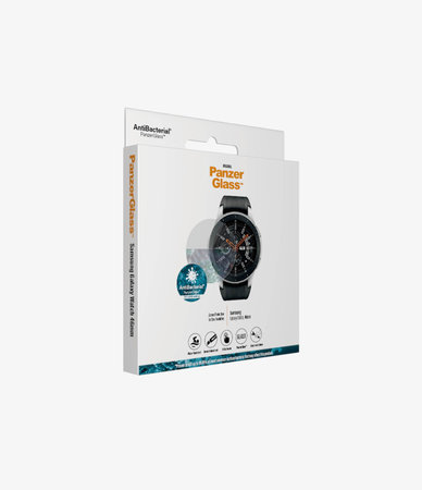 PanzerGlass - Geam Securizat Flat Glass pentru Samsung Galaxy Watch 46 mm, transparent