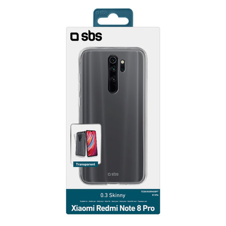 SBS - Caz Skinny pentru Xiaomi Redmi Note 8 Pro, transparent