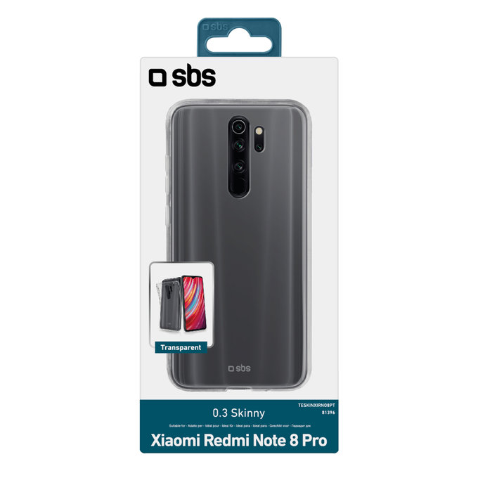 SBS - Caz Skinny pentru Xiaomi Redmi Note 8 Pro, transparent