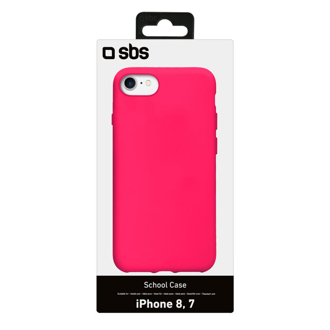 SBS - Caz School pentru iPhone 7, 8, SE 2020 & SE 2022, roz