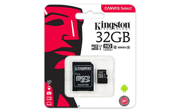 Kingston - card de memorie microSDHC Canvas Select Plus, 32 GB, adaptor SD
