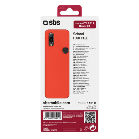 SBS - Caz School pentru Huawei Y6 2019/Honor 8A, portocale