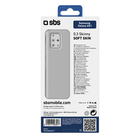 SBS - Caz Skinny pentru Samsung Galaxy A51, transparent