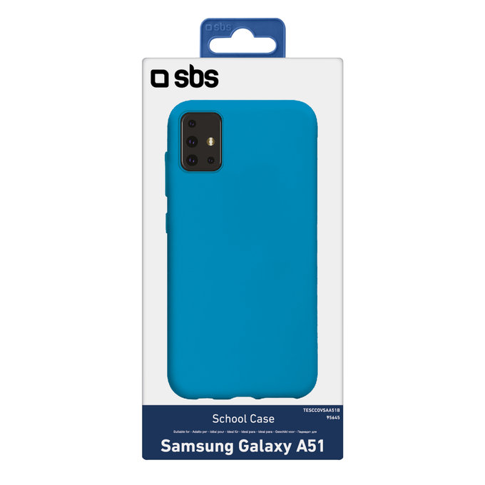SBS - Caz School pentru Samsung Galaxy A51, albastru