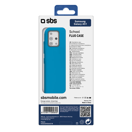 SBS - Caz School pentru Samsung Galaxy A51, albastru