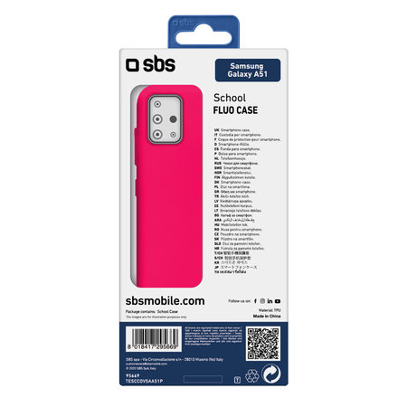 SBS - Caz School pentru Samsung Galaxy A51, roz