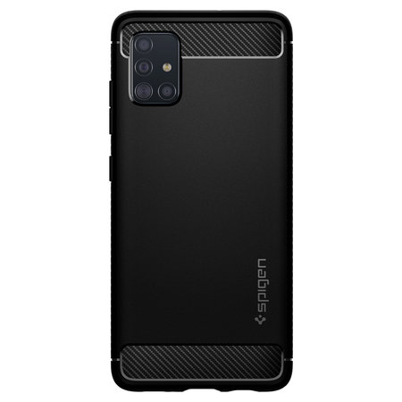 Spigen - Caz Rugged Armor pentru Samsung Galaxy A51, negru