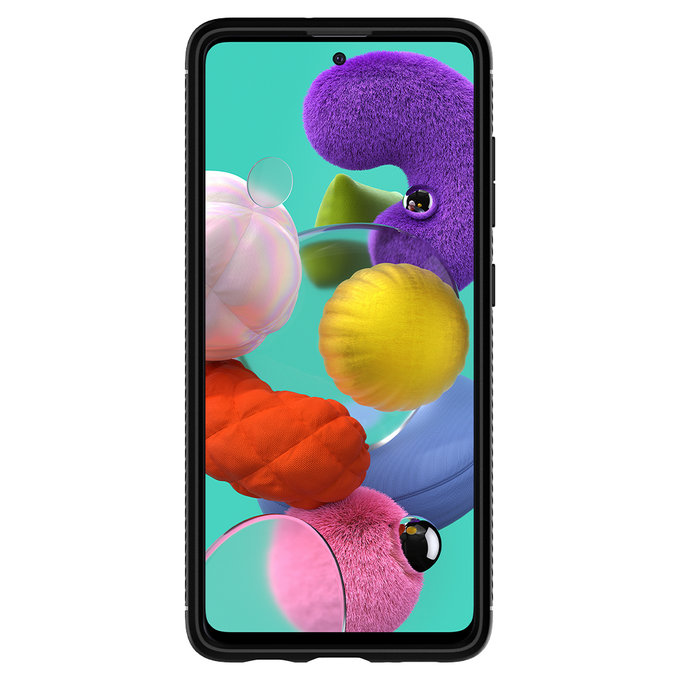 Spigen - Caz Rugged Armor pentru Samsung Galaxy A51, negru