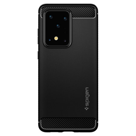Spigen - Caz Rugged Armor pentru Samsung Galaxy S20 Ultra, negru