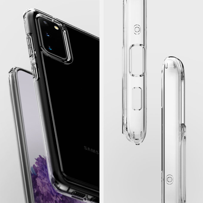 Spigen - Husă Ultra Hybrid pentru Samsung Galaxy S20 Plus, transparentă