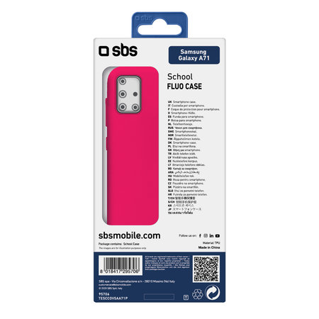 SBS - Caz School pentru Samsung Galaxy A71, roz