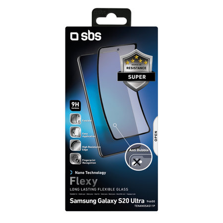 SBS - Geam Securizat Flexi pentru Samsung Galaxy S20 Ultra, negru