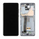 Samsung Galaxy S20 Ultra G988F - Ecran LCD + Sticlă Tactilă + Ramă + Cameră Frontală (Cosmic Gray) - GH82-22271B, GH82-22327B Genuine Service Pack