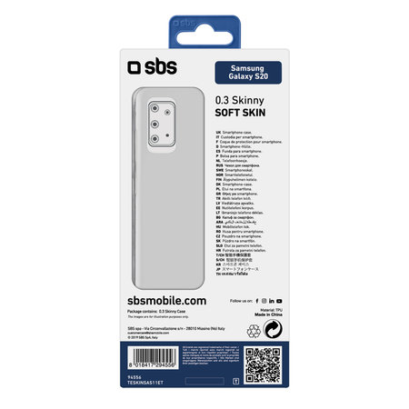 SBS - Caz Skinny pentru Samsung Galaxy S20, transparent