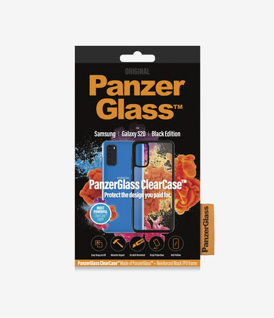 PanzerGlass - Caz ClearCase pentru Samsung Galaxy S20, black