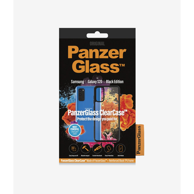 PanzerGlass - Caz ClearCase pentru Samsung Galaxy S20, black