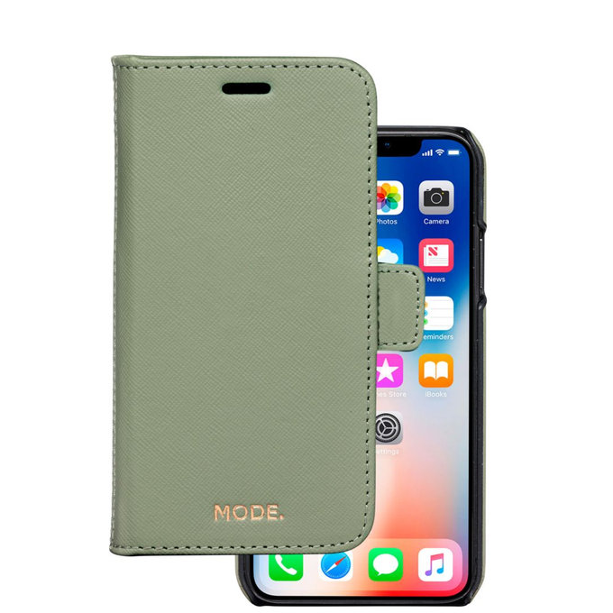 MODE - Husă New York pentru iPhone X/Xs, olive green
