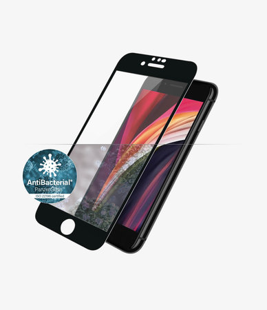 PanzerGlass - Geam Securizat Case Friendly AB pentru iPhone 6, 6s, 7, 8, SE 2020 & SE 2022, negru