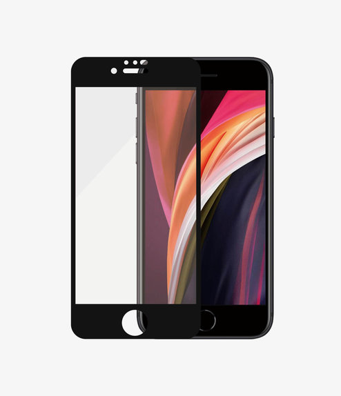 PanzerGlass - Geam Securizat Case Friendly AB pentru iPhone 6, 6s, 7, 8, SE 2020 & SE 2022, negru