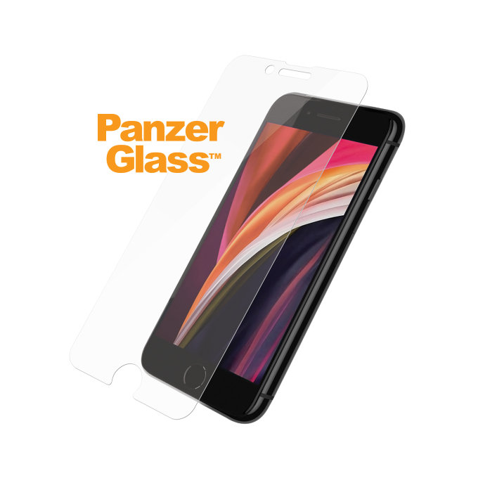 PanzerGlass - Geam Securizat Standard Fit pentru iPhone SE 2020, 8, 7, 6s, 6, transparent