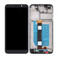 Motorola Moto E6 Play - Ecran LCD + Sticlă Tactilă + Ramă (Black) TFT
