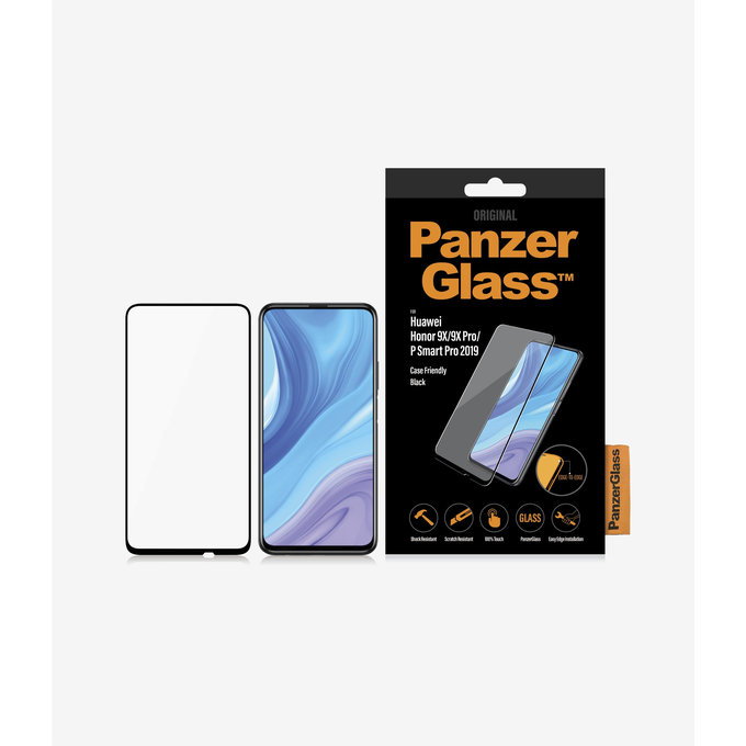 PanzerGlass - Geam Securizat Case Friendly pentru Honor 9X Lite, black
