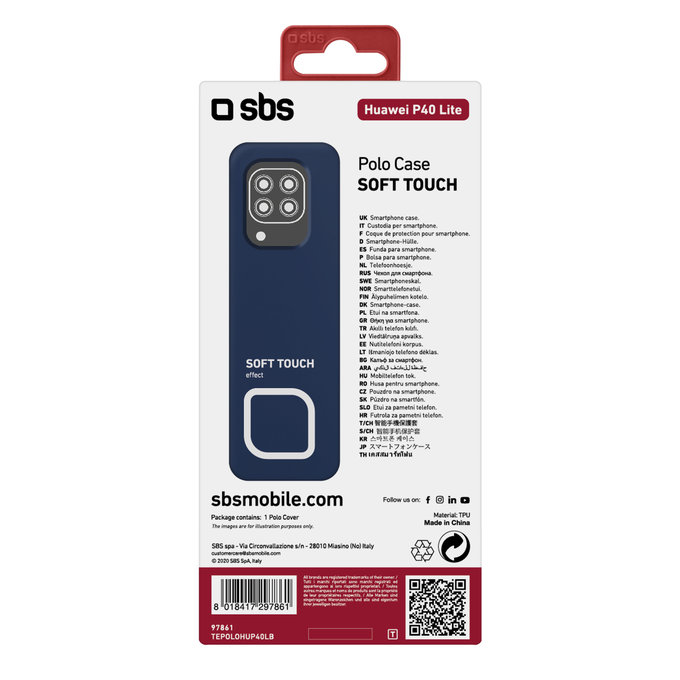 SBS - Caz Polo pentru Huawei P40 Lite, albastru