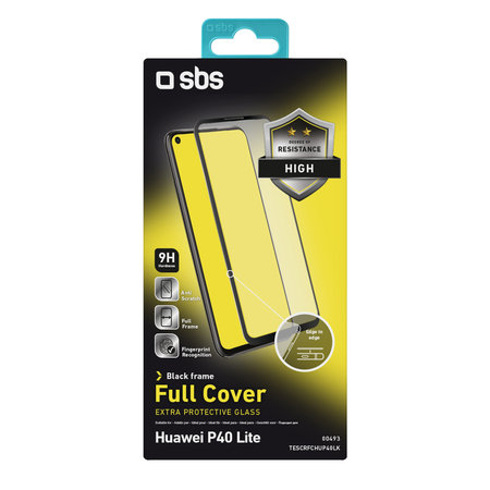 SBS - Geam Securizat Full Cover pentru Huawei P40 Lite, negru
