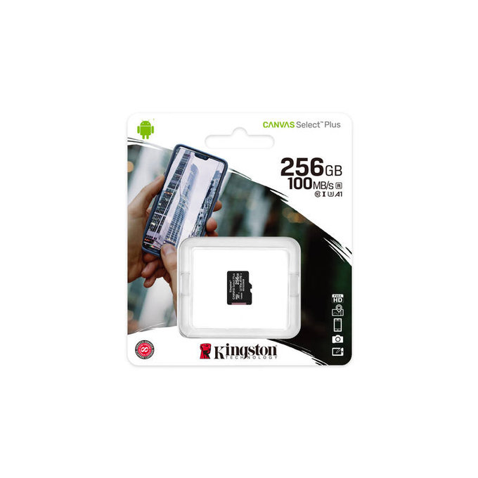 Kingston - card de memorie microSDXC Canvas Select Plus A1 CL10 100MB, 256 GB