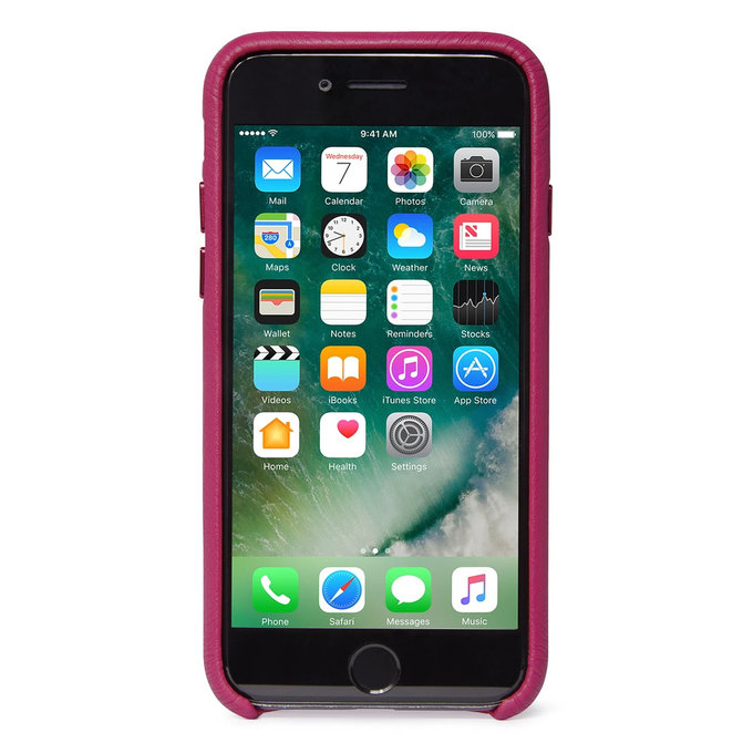 Decoded Leather Back Cover husă pentru iPhone SE 2020/8/7, roz