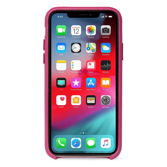 Decoded Leather Back Cover husă pentru iPhone X/Xs, roz