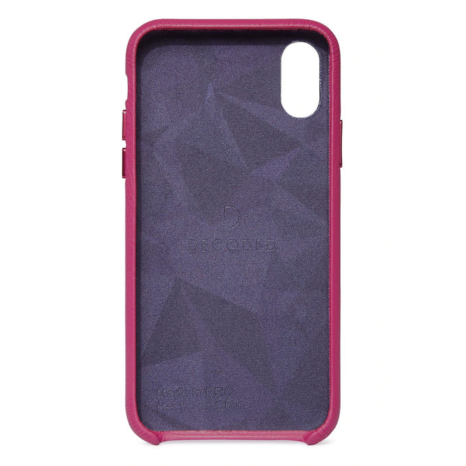 Decoded Leather Back Cover husă pentru iPhone X/Xs, roz