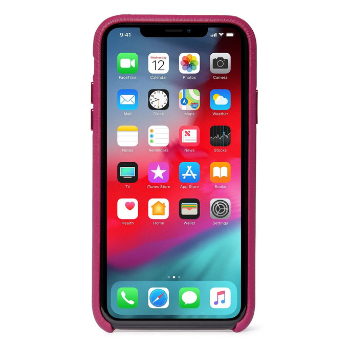 Decoded Leather Back Cover husă pentru iPhone XR, roz