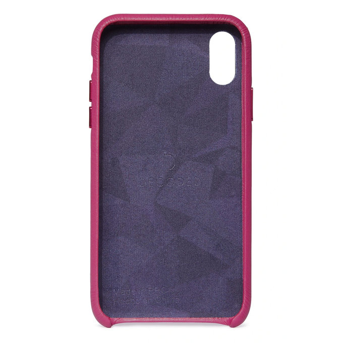 Decoded Leather Back Cover husă pentru iPhone XR, roz