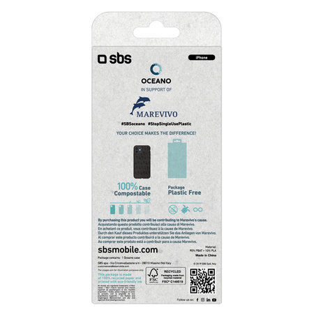SBS - Caz Oceano pentru iPhone 11, 100% compostabil, penguin