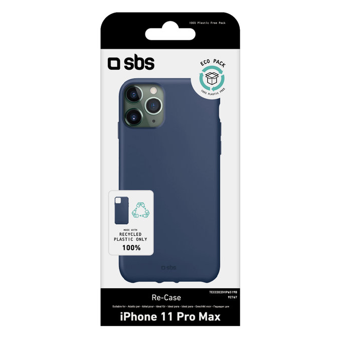 SBS - Caz TPU pentru iPhone 11 Pro Max, reciclate, albastru